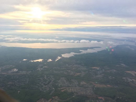 Flying back into IAD.