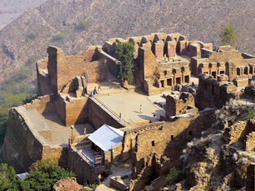 UNESCO's Heritage Site at Takht Bhai. The site has Buddhist remains of what was a monastery.