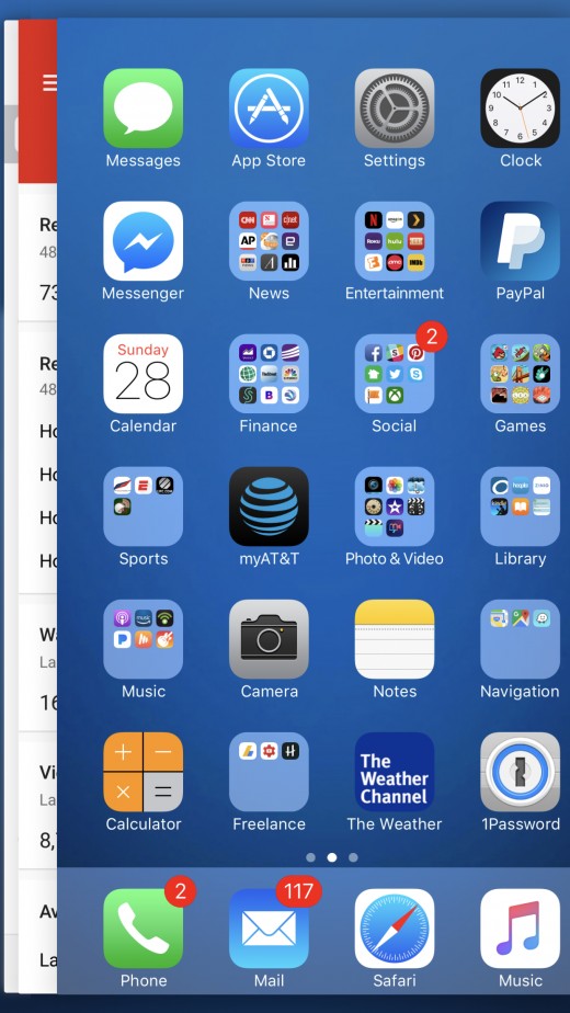 Press your finger against the far left side of the screen to use 3D Touch to open additional page tabs on the left side of the screen.