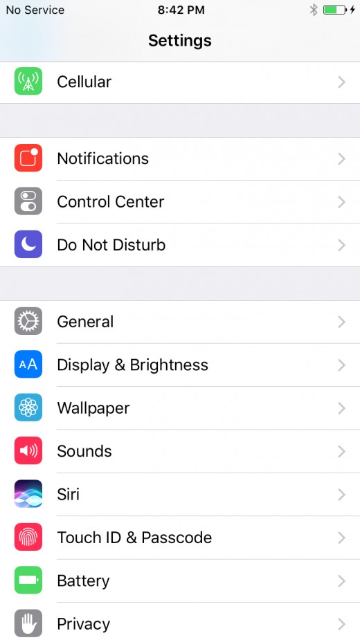 Tap the "Settings" app on your iPhone's home screen, and then choose "General."