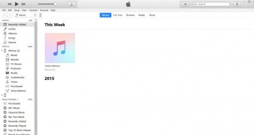 Connect your iPhone to your computer, and then launch iTunes.