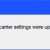 Click "OK" in the next window that tells you the carrier settings are up to date.