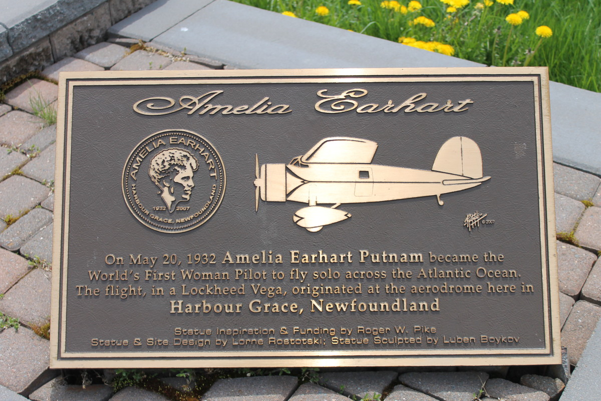 Plaque at Harbour Grace, Newfoundland.