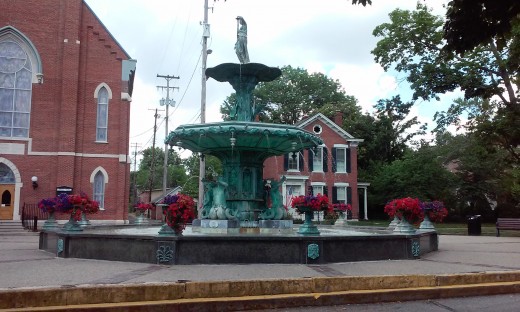 Fountain in Madison, IN, (During RIsing Star Casino Trip)