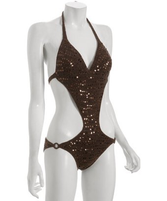 Sequined swimsuits? Or stupid bait impression?   Let the shark decide!