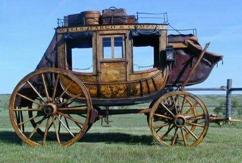  This is the stagecoach. It was this vehicle that won the west not a Colt 45.