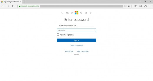 Enter the password associated with your Office 365 account, and then click "Sign In."