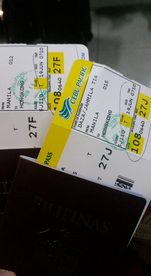 Ticket MNL - HKG