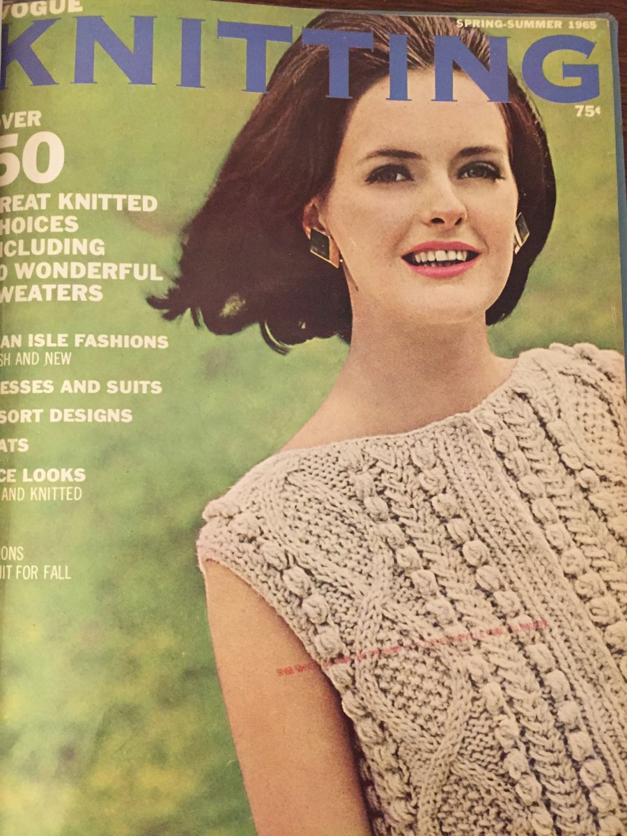 Cover of Vogue Knitting Magazine, Spring-Summer 1965