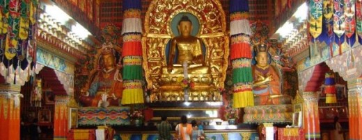 Inside of Rumtek Monastery, Sikkim 
