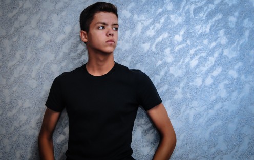 Try the most serious face you got. Maybe you will instantly become a macho-man. Or woman.