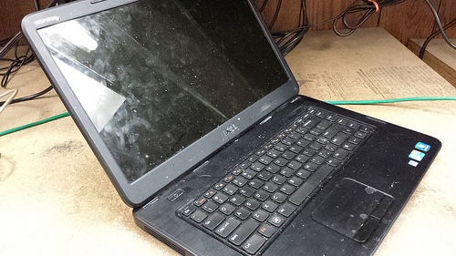 Image of a Dirty Laptop
