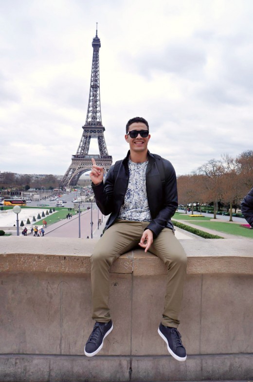 Eiffel tower  famous symbol of French civic pride.