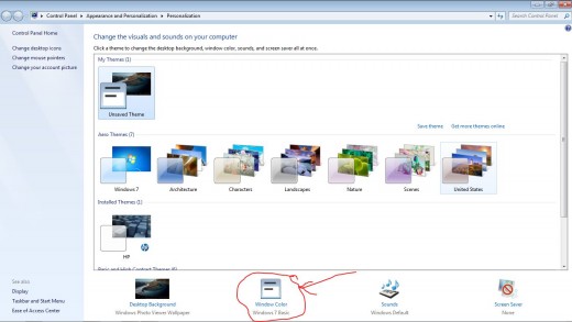 Choose a theme that supports Aero-effects.