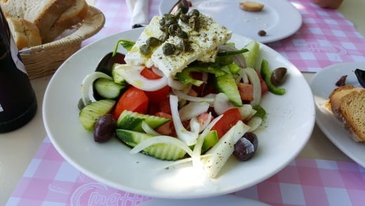 First Greek Salad of the Holiday