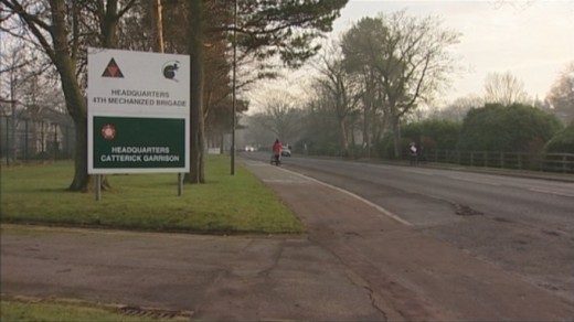 Catterick Garrison, where Rush would be within a couple of years or so with The Rifles
