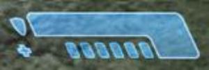 Shield bar (top) and Health bar (bottom) in Halo: Combat Evolved