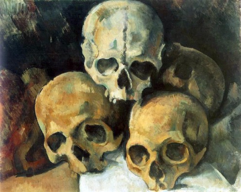 Paul Cezanne "Pyramid of Skulls"