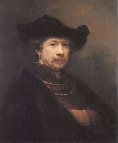 Rembrandt in Middle Age - A Self Portrait