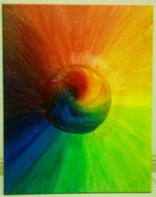 Rainbow painting.