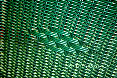 patterns on a wicker chair