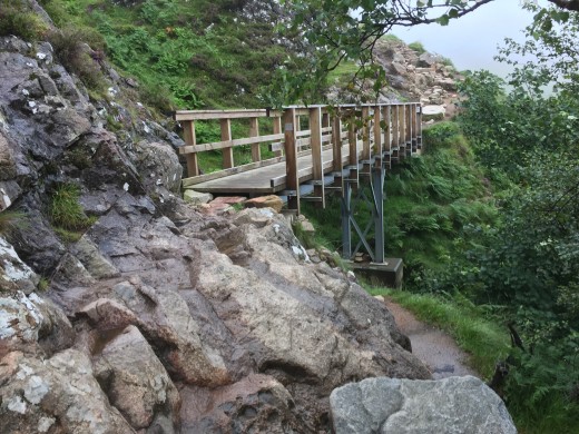 The friends of Ben Nevis are a volunteer group who maintain the track and upkeep of this and other footbridges. There are several streams to be crossed while hiking the mountain track.