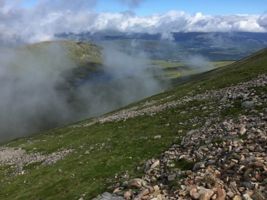 Only a wisp of cloud remains to obscure the fantastic views.
