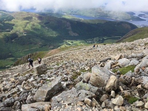 It's nice to stop for a moment or two and just soak up the scenery and the environment and contemplate why this mountain can be a killer. We truly are in awe and have the utmost respect for Ben Nevis.
