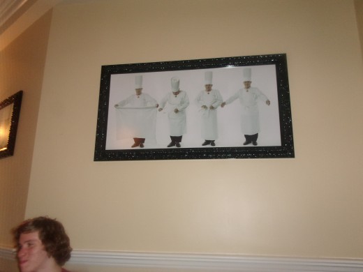 I took a picture of a picture on the wall in Monsieur Paul's resturant