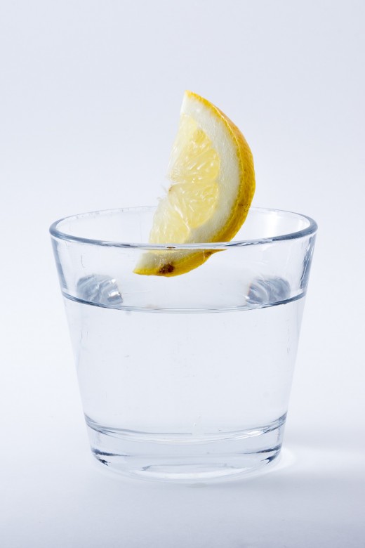Lemon flavoured water