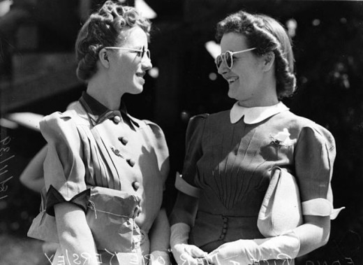 Edna Rice and Marjorie Kersley, 1939