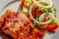 Slow-Roasted Salmon with Huckleberry Barbecue Sauce