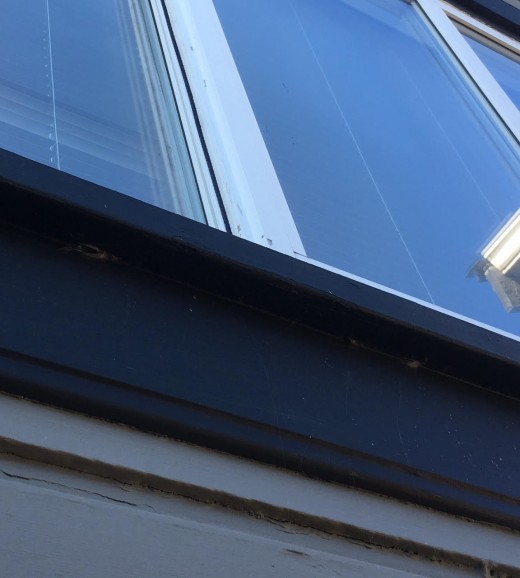 Look under exterior windows