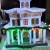 A lighted, beautiful mansion of paper. A lighted, beautiful mansion of paper.