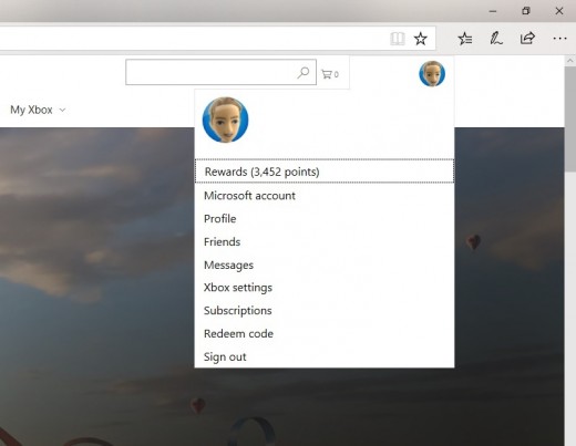 Click your gamertag in the upper right corner of the screen, and then click "Xbox Settings."