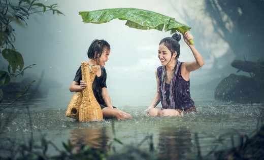 Bathing in the rain is one of the best free experiences of life in my opinion.