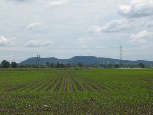 Mont Saint-Bruno seen from the north-West