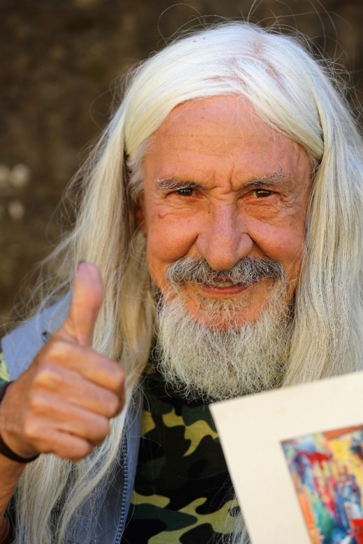 The intimacy of this photo, immediately relates this man's warmth and friendliness