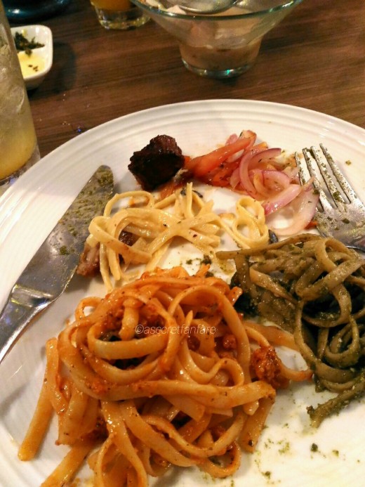 Red, green and white in one plate... more like Italian than Peruvian. 