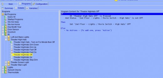 Pretty Straight Forward - If it detects the IR command turn off the Insteon Lights