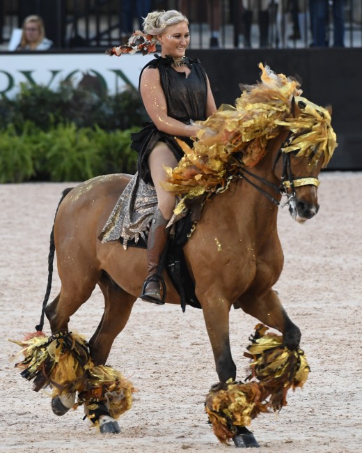 KYB Dressage performer Kayla Barteau at the Tryon International Equestrian Center.