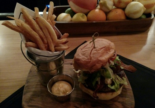 Burger at the Bayou Bar