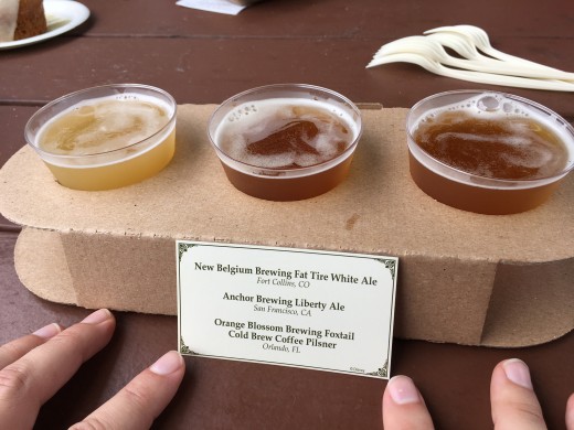 Several kiosks had beer flight options, which were actually very reasonably prices considering the price for 1 beer. 