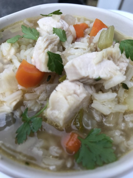 Turkey and Rice Soup - we love Thanksgiving leftovers, and this luscious homemade turkey and rice soup is one of the best parts of the holidays!