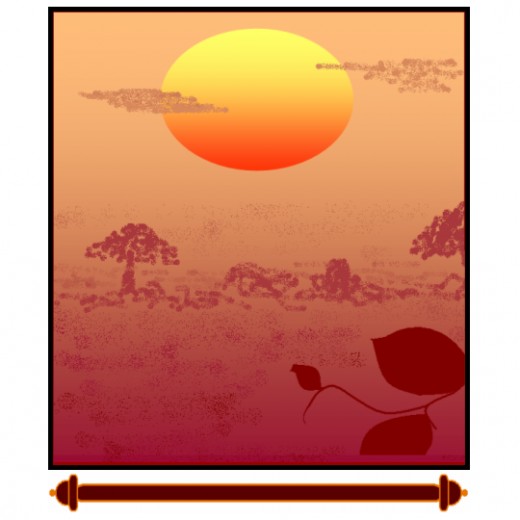 Dawn in spring