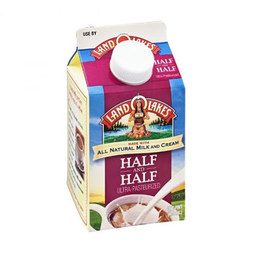 1 cup of half and half