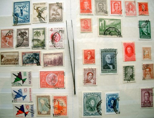 A Stamp Collection.