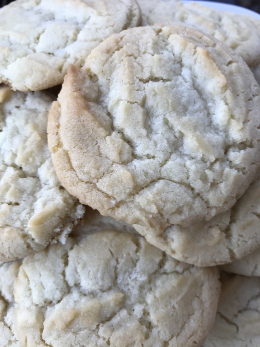 Look for a touch of golden brown on the cookies - they'll be perfectly done inside, a tiny bit crispy on the outside and beautifully soft and tender inside. The perfect sugar cookie, indeed.