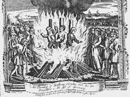 Depiction: many were burn alive as heretic