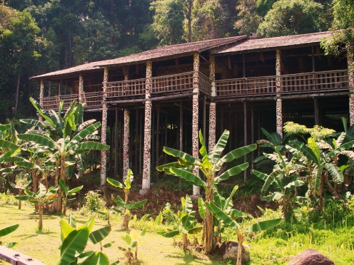 Indigenous tribes in the rainforest of Borneo live in longhouse communities and hold to their timeless beliefs.